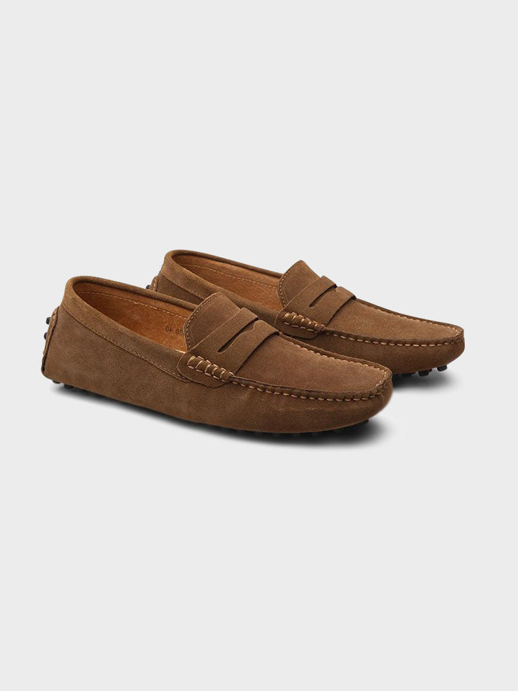 Lace-Trim Boat Loafers