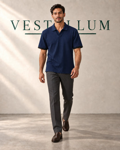Men's Textured Short-Sleeve Polo Shirt 3-Pack, product photo 3