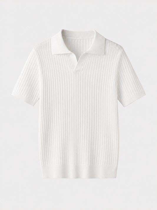 Textured Knit Polo