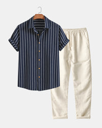 Navy & Beige