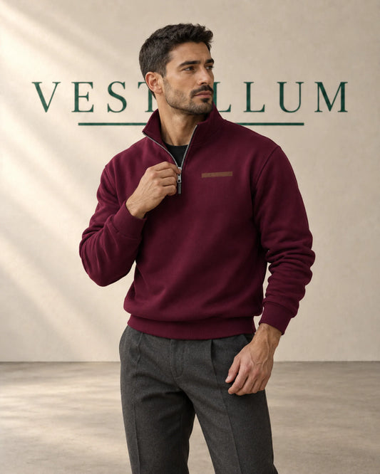 Men's Heavyweight Fleece Half-Zip Sweatshirt, Relaxed Fit, product photo 1
